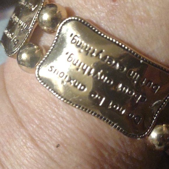 Vintage religious quotations bracelet - Picture 5 of 5